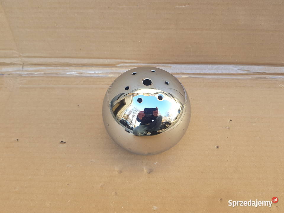 Klosz do lampy KULKA KULA metalowa CHROM 120mm mazowieckie