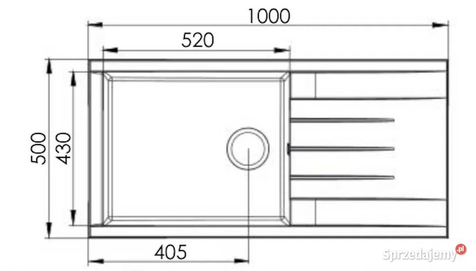 Zlewozmywak kompozytowy biały Liquida CU10WH Legnica
