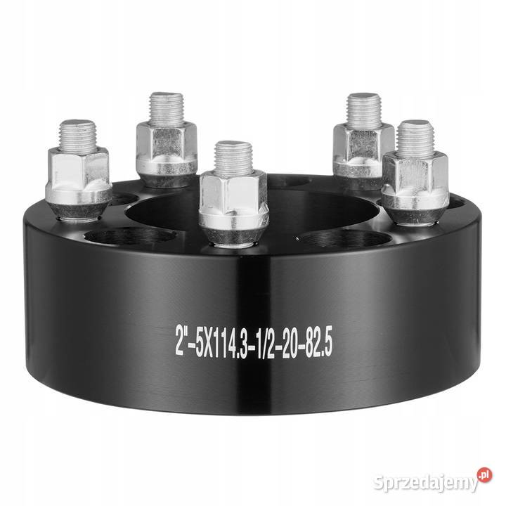 Dystanse 4sztuki 5x1143 czarne 51mm 4 na oś Szczerbice