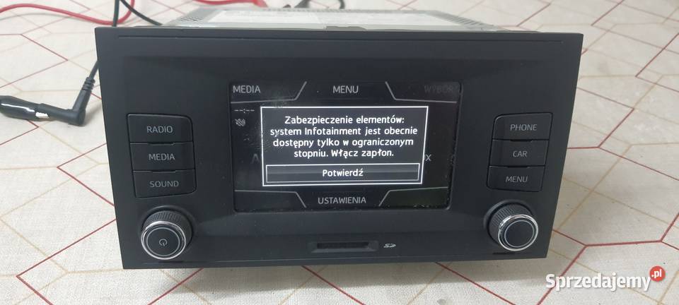 Radio Seat MIB 2 Entry 5F0035871 Bluetooth Motoryzacja Nowa Sól