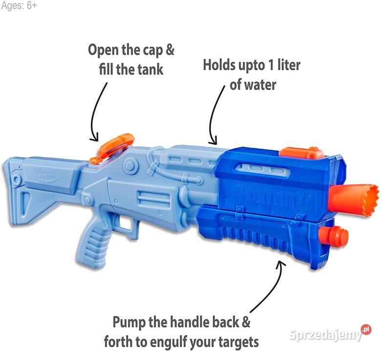 Pistolet na Wodę Nerf Soaker FORTNITE TSR Mogilany