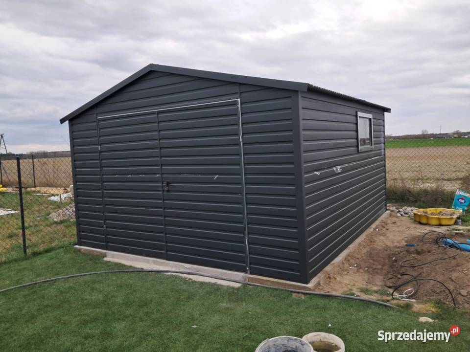 Garaż blaszany wiata Wzmocniony PROFILAMI Łódź
