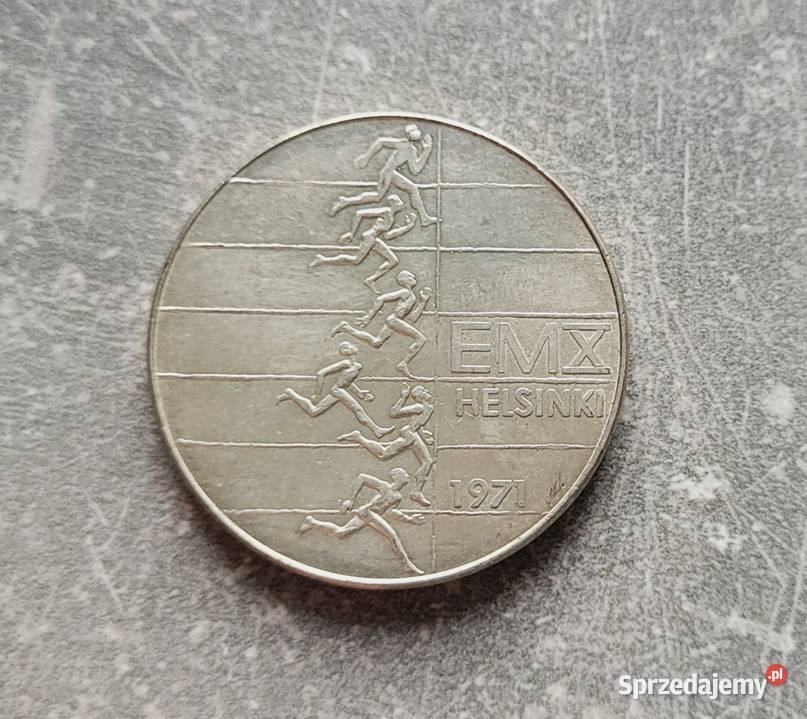 J32 FINLANDIA srebro 10 Marek 1971 r Wola Kruszyńska sprzedam