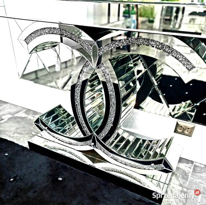 Nowoczesna lustrzana konsola z kryształkami Nowy Sącz