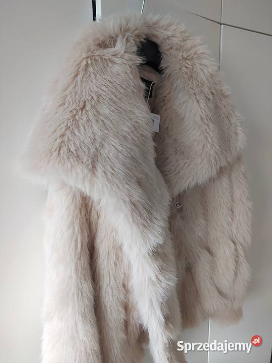 Futerko beżowe L płaszcz futro Koszalin