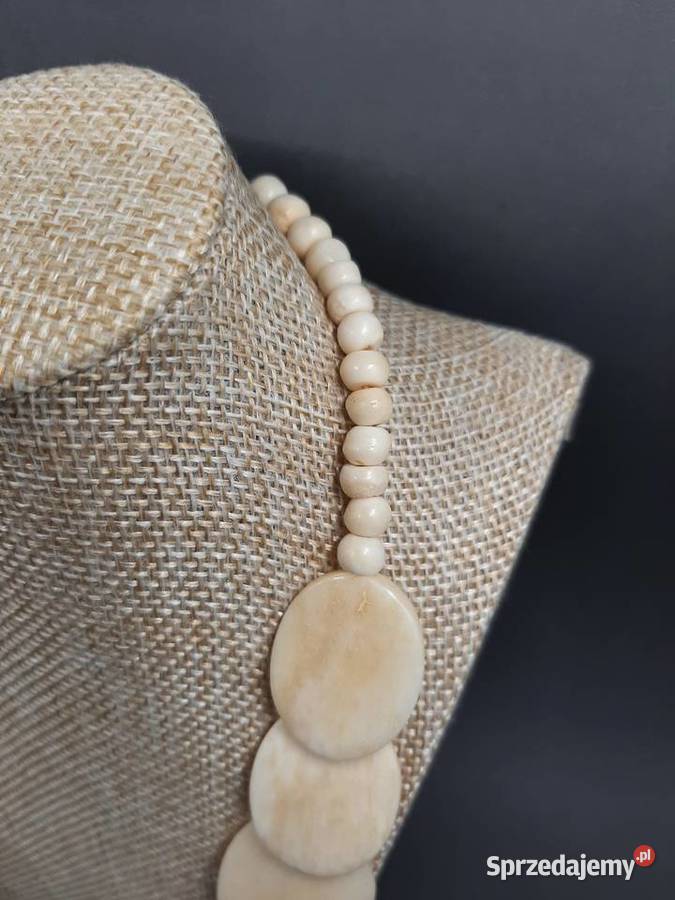 Naszyjnik kremowe owale Lublin