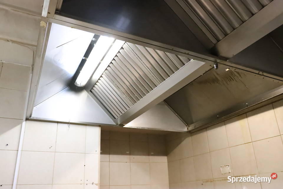 Duży okap gastronomiczny dwuczęściowy Biznes i Przemysł Pszczyna