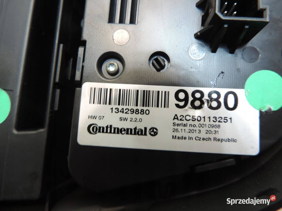 RADIO WYŚWIETLACZ OPEL MOKKA 95387525 PANEL kujawsko-pomorskie