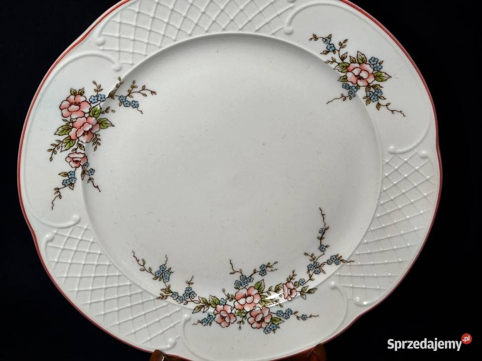 Talerz deserowy Villeroy Boch Rosette Porcelana i szkło Chełm