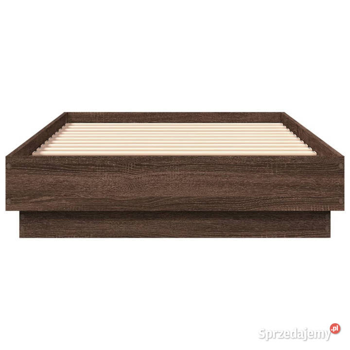 Rama łóżka z oświetleniem LED brązowy dąb 90x190 mazowieckie