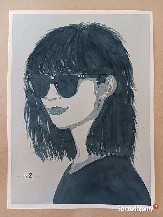 Akwarela Obraz KOBIECE TAJEMNICE 19 X 26 Warszawa