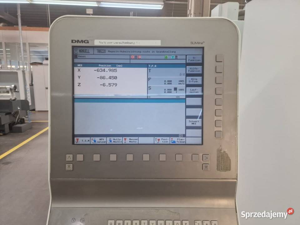 Centrum obróbcze pionowe CNC DMG DMC 635 V mazowieckie Warszawa