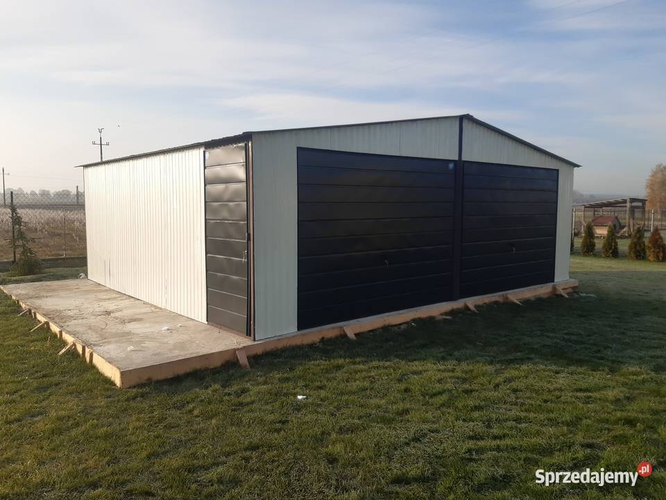 Garaż blaszany 7x5 dwuspadowy Oborniki Śląskie