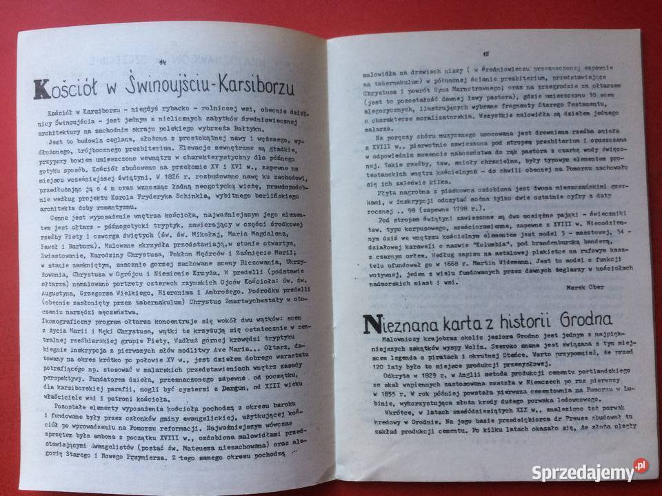 840 Szczecin Informacje Krajoznawcze Antykwariat sprzedam