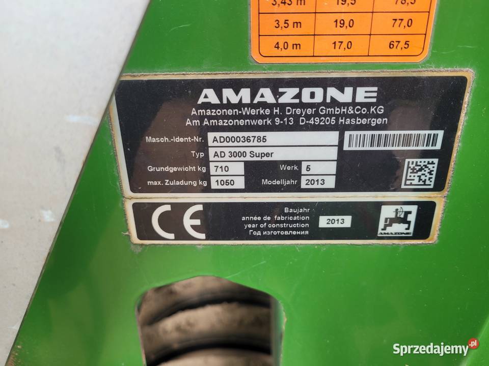 Zestaw uprawowo siewny Amazone ad3000 super Amazone Siewniki i sadzarki lubelskie Kozłówka