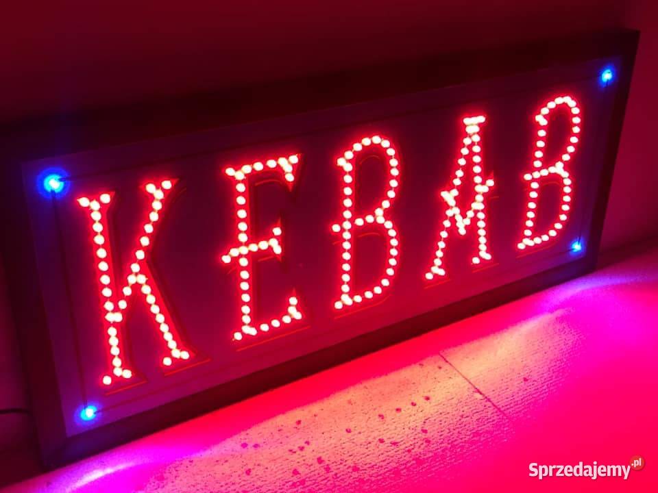 REKLAMA diodowa KEBAB 71 x 31 zewnętrzna 230V Pomiechówek