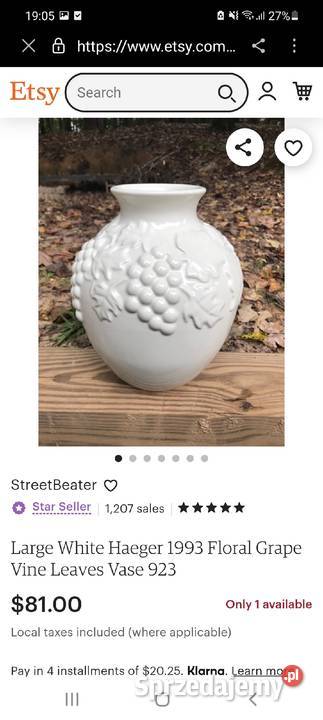 Wazon Ceramika Portugalia Wola Podłężna