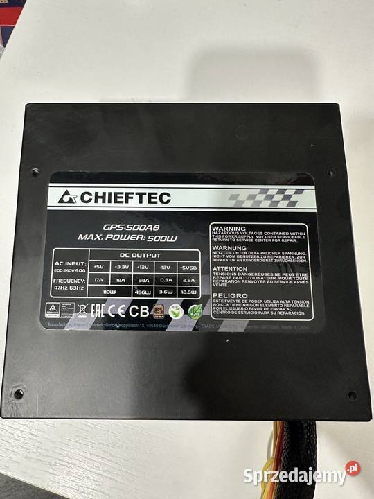 Zasilacz CHIEFTEC GPS500A8 500W Tarnobrzeg