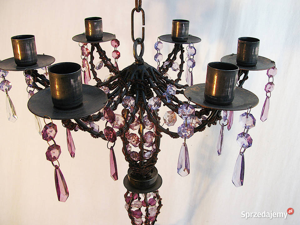 Świecznik kryształki Świeczniki Szczecinek