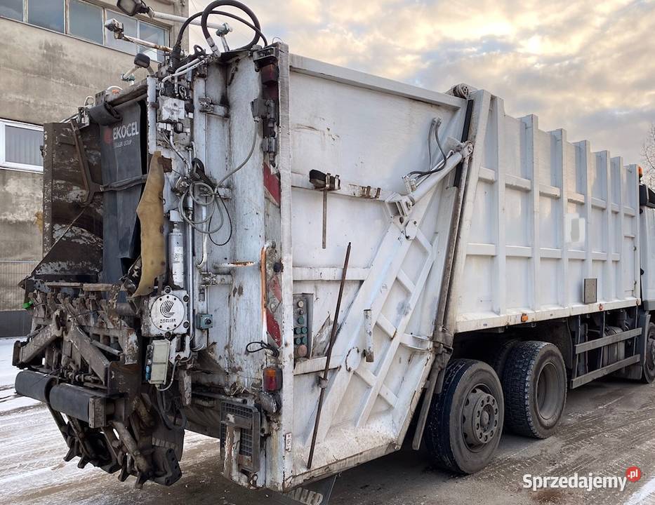 ZABUDOWA trzyosiowa śmieciarki HALLER 22m3