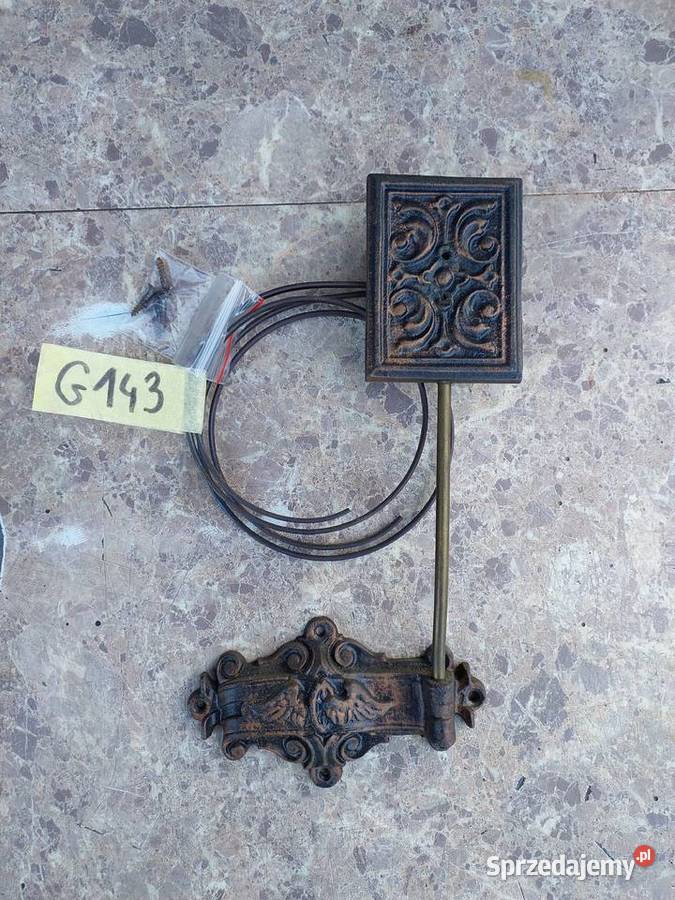 G143 Gong starego zegara ściennego spiralny Tczew