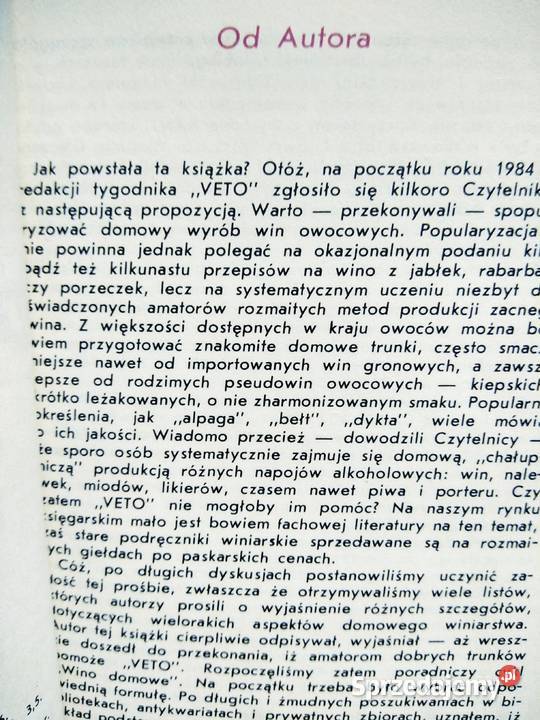 Wina domowe nalewki przepisy kulinarne Warszawa