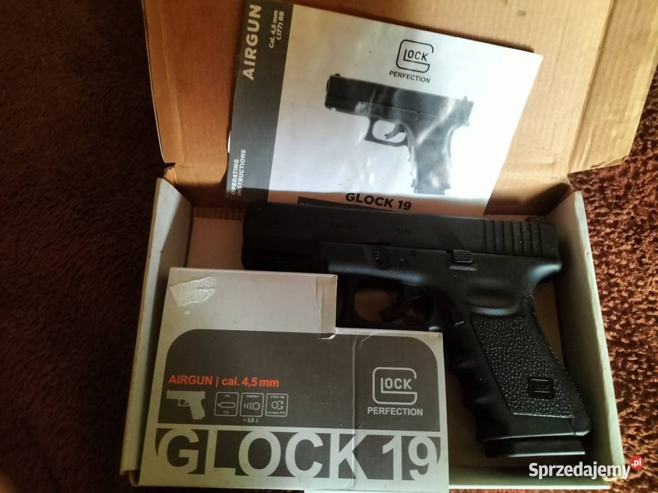 Pistolet wiatrówka Glock 19 45 mm BB CO2 łódzkie