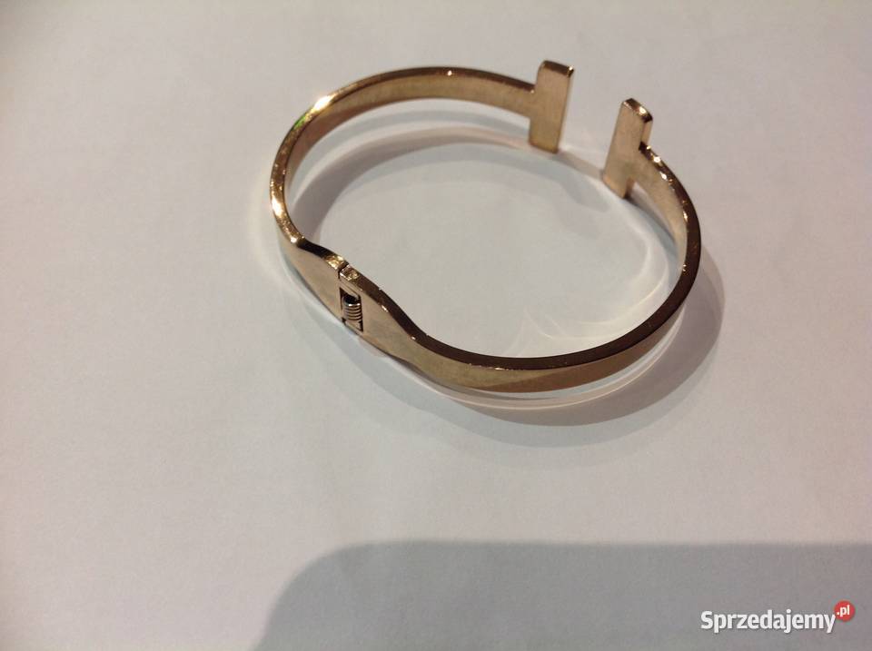Bransoletka Damska Sztywna Sygnowana Stal Nowa Sól sprzedam