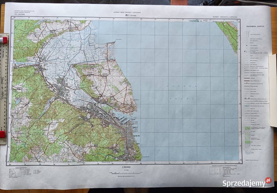 Mapy topograficzne poufneGdynia 150 000 Łebno Gdynia