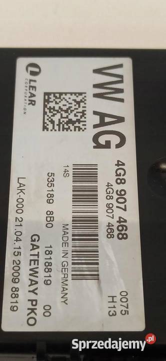 AUDI A7 4G MODUŁ GATEWAY 4G8907468 Komputery