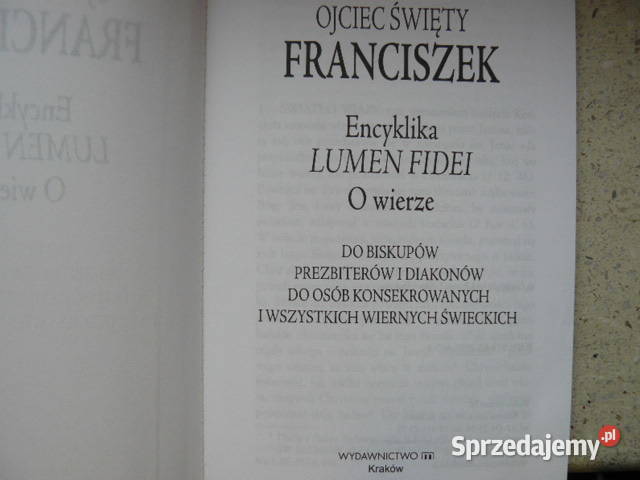 Ojciec SwFranciszek Encyklika Lumen Fidei o Rzeszów