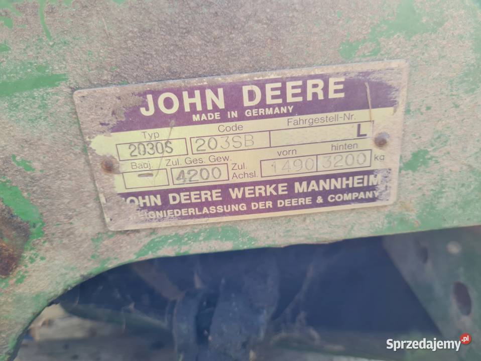 Oś Piasta Belka John Deere 2030 Ls Piasty Płyta Szprotawa sprzedam