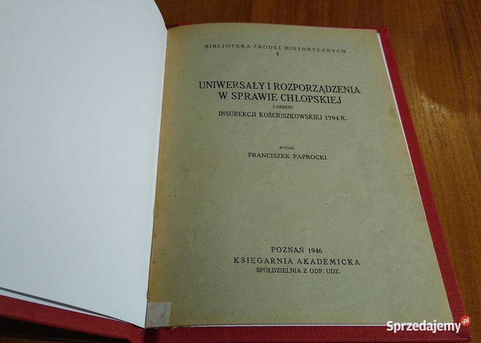 Uniwersały i rozporządzenia w sprawie chłopskiej Gdańsk