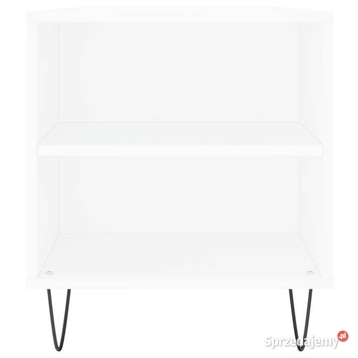 Stolik kawowy biały 102x445x50 materiał