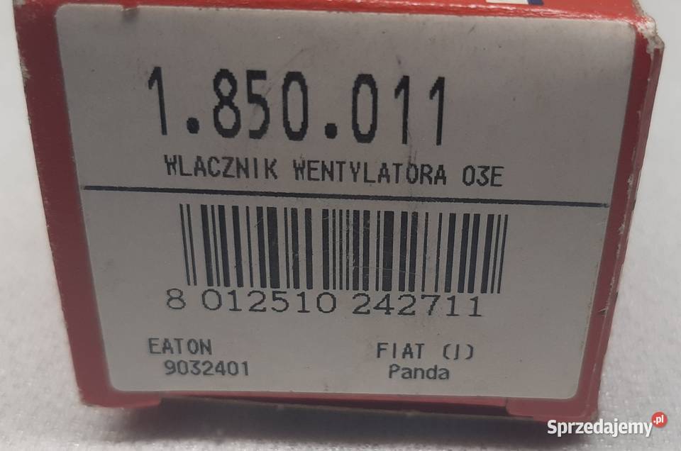CZUJNIK WŁĄCZNIK WENTYLATORA FIAT PANDA REGATA osobowe Mielęcin