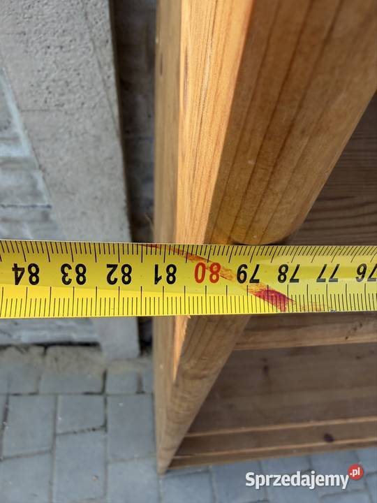 Piękny duży mega solidny regał z drewna 100 220cm Ostrów Wielkopolski