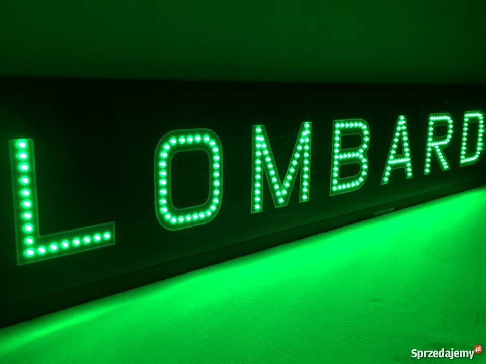 Reklama LED LOMBARD 150x30 zewnętrzna sprzedam