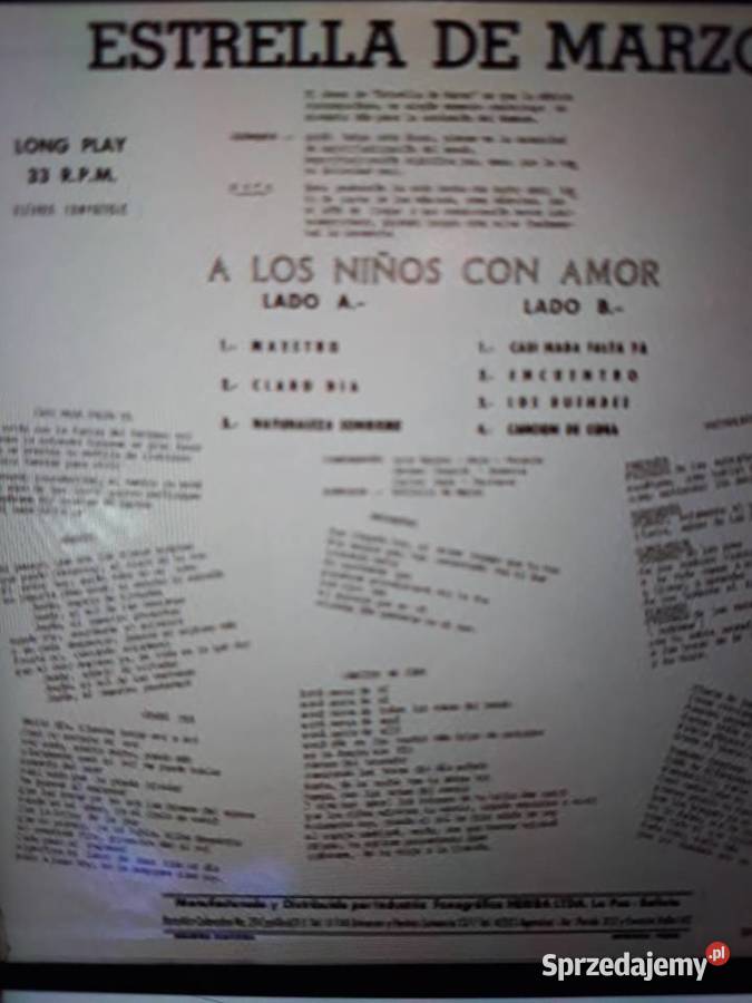 Archiwum psych prog rocka ESTRTELLA DE MARZO Con rock Rzeszów