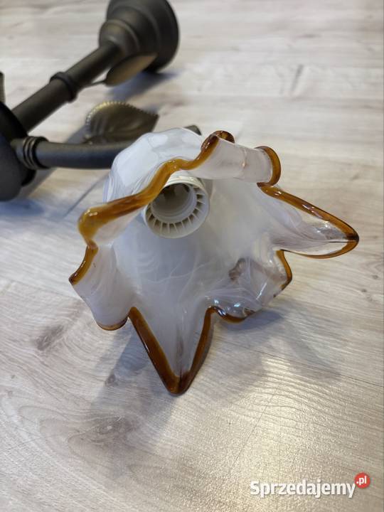 Żyrandol lampa sufitowa retro vintage 2 ramiona Świeradów-Zdrój sprzedam