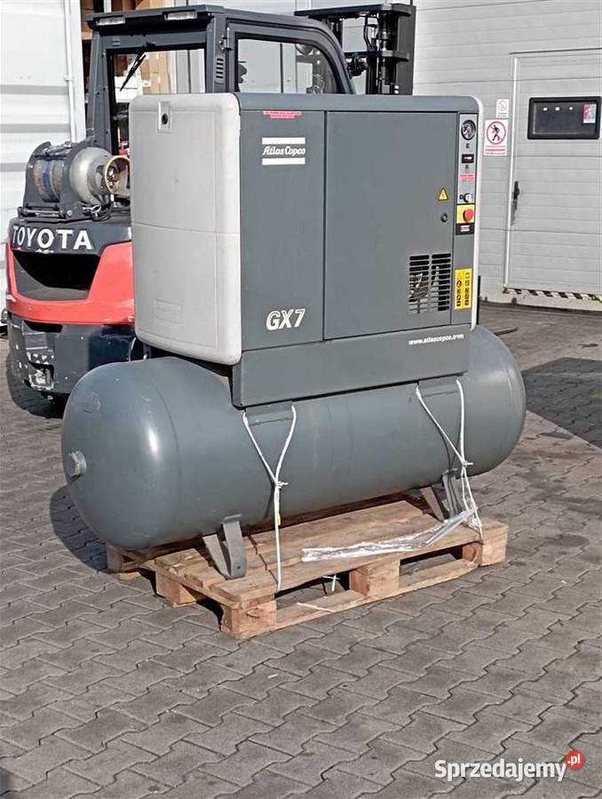 Sprężarka śrubowa kompresor ATLAS COPCO GX7 75kW Wilków sprzedam