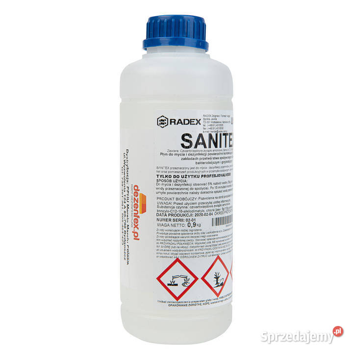 Sanitex 09 Dezynfekcja powierzchni z plastiku i Bydgoszcz