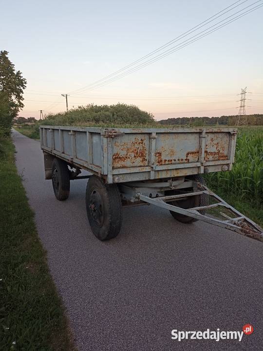 Przyczepa d 44 Niska Sztywna Prosta Przyczepy rolnicze Rolnictwo