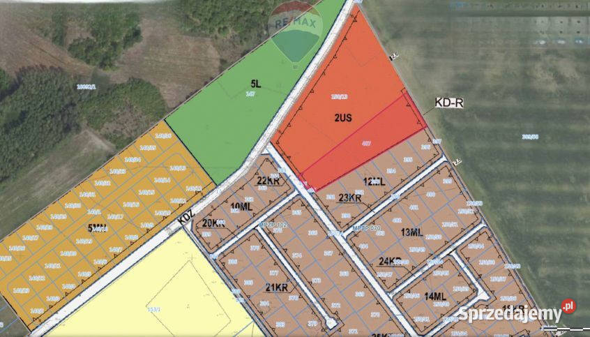 Na sprzedaż działka usługowa Nienawiszcz 46m Sprzedaż wielkopolskie