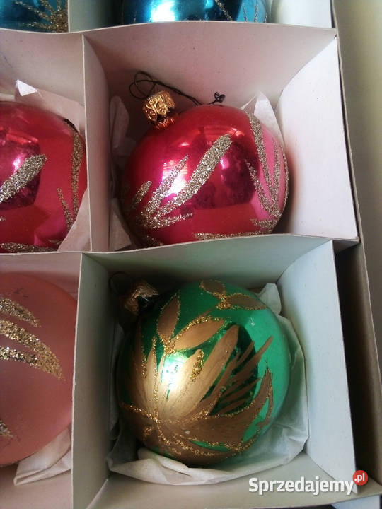 stare bombki vintage PRL Częstochowa
