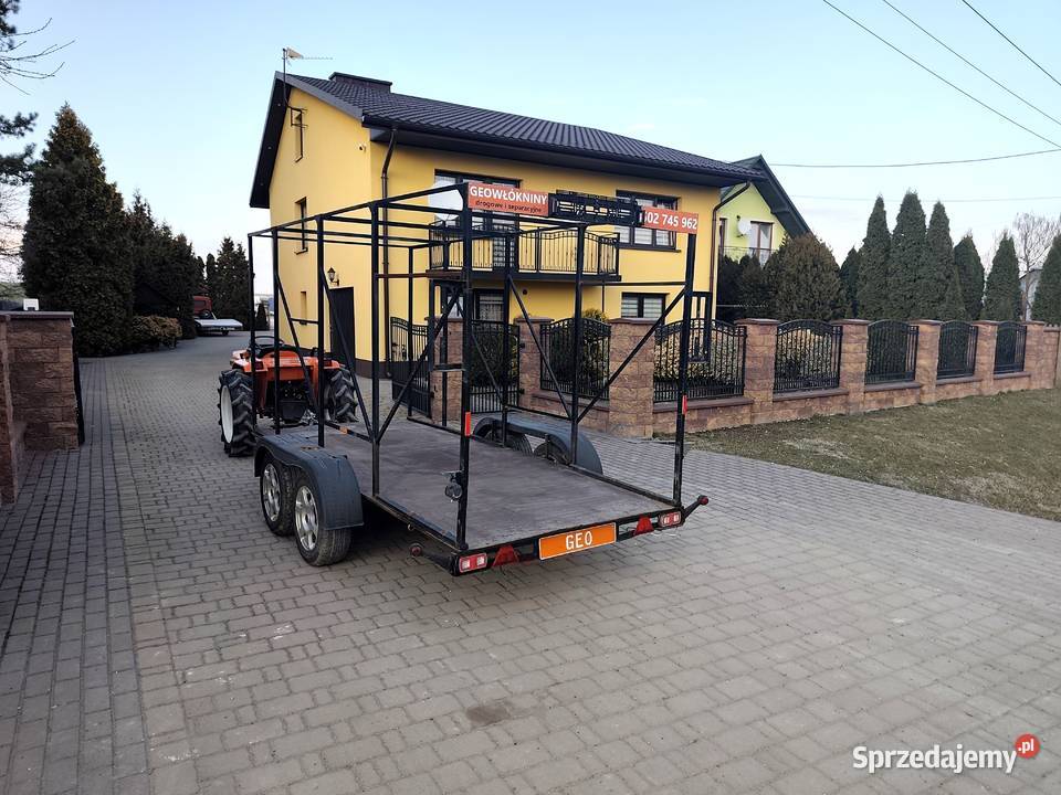 Przyczepa Przyczepa Dwuosiowa 350 x 140 Burtowe i plandeki Wodzisław