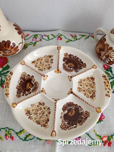 Patera Ceramika KOŁO Vintage PRL Ręcznie