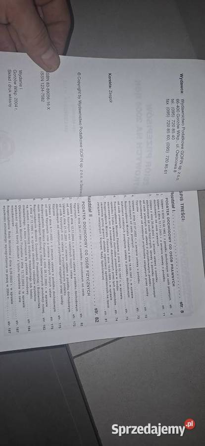 Publikacja PrawnoPodatkowa 2004 Unikatowe Leszno