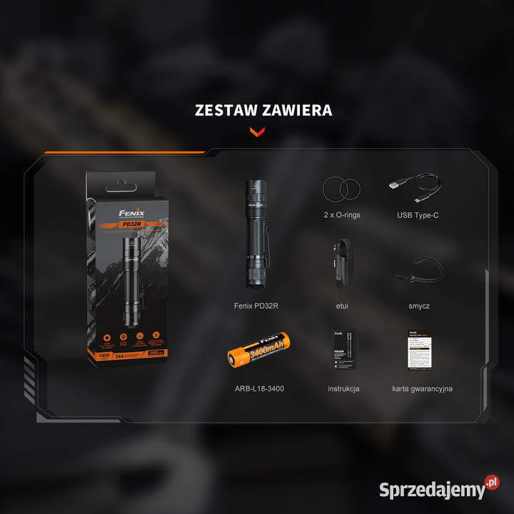 Latarka taktyczna LED Fenix PD32R Warszawa sprzedam