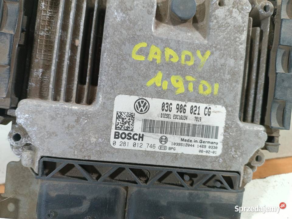 KOMPUTER SILNIKA VW CADDY 2K 03G906021CG Komputery