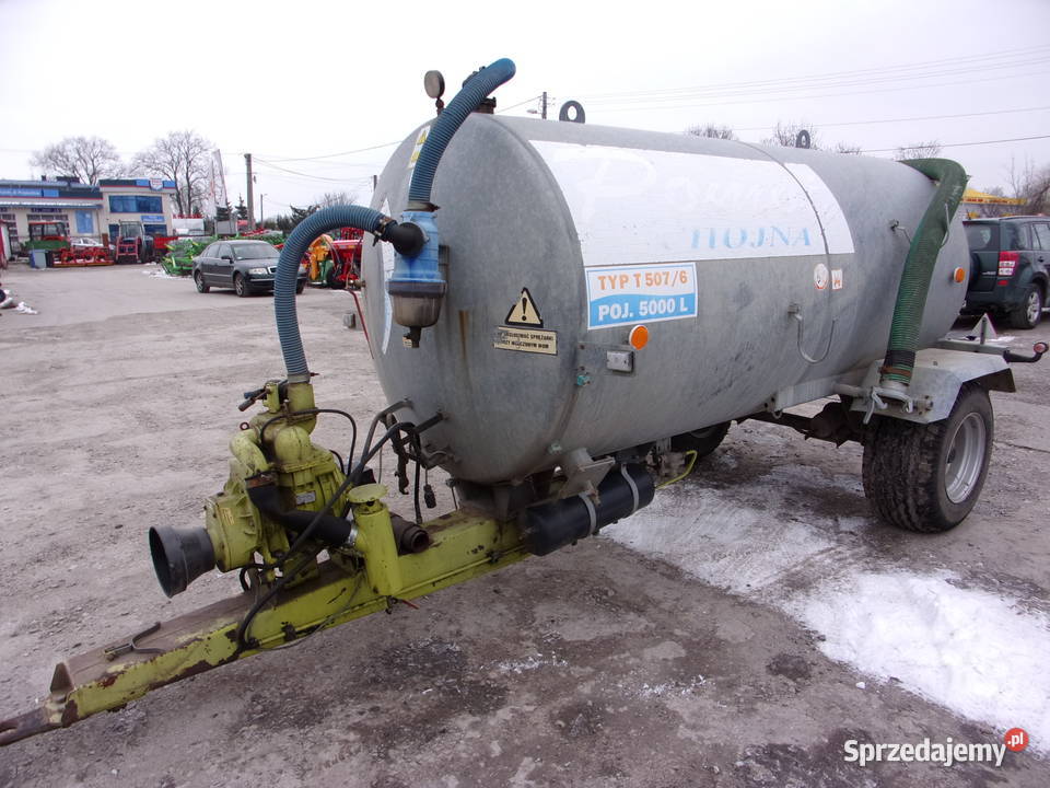 Wóz asenizacyjny przyczepa POMOT T5076 5000l łódzkie